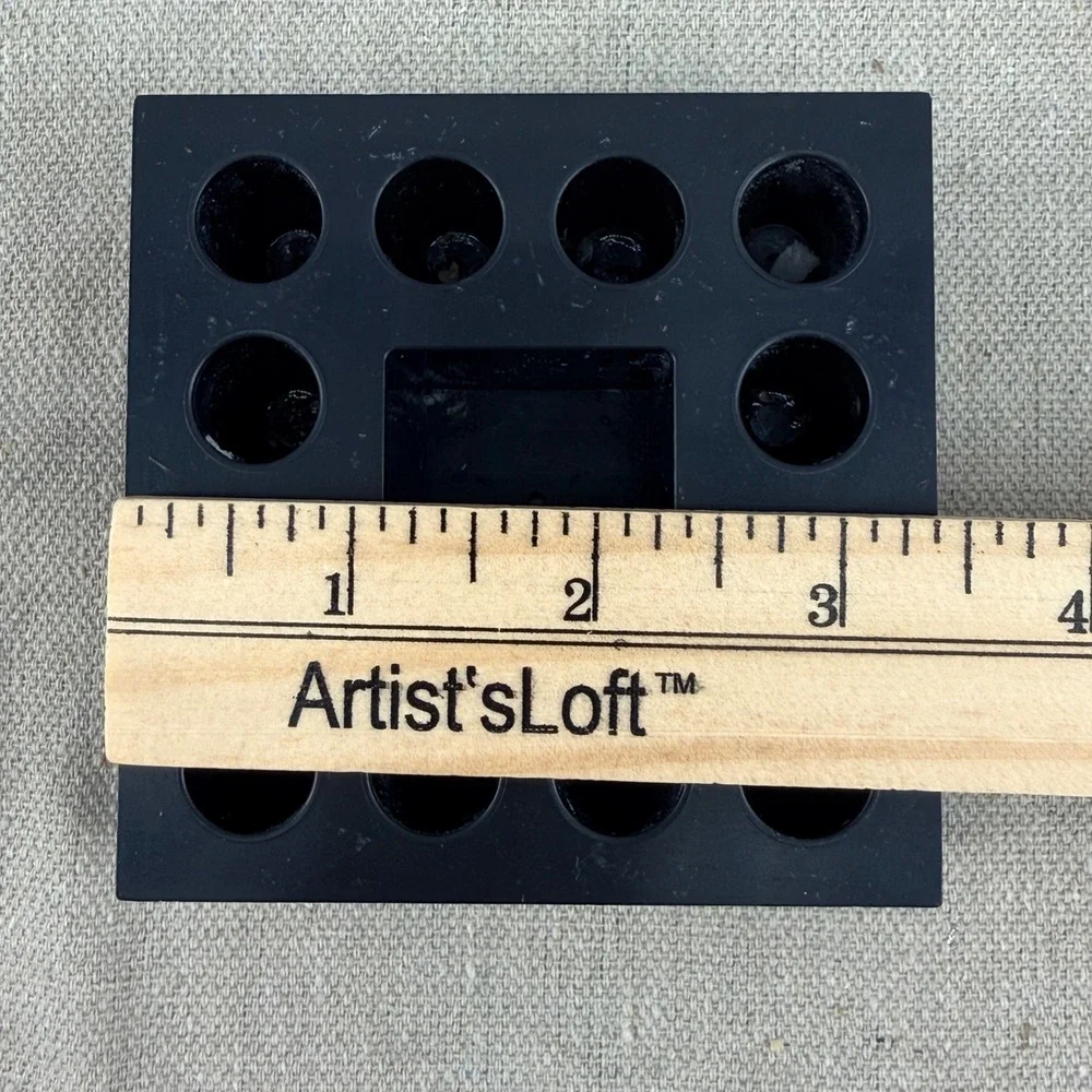 Vtg Prismacolor Black‎ Plastic Marker Pencil Holder Stand Desk Organizer 12 Slot